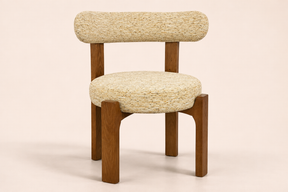 #Y9902 Dining Chair – Green & Beige Fabric
