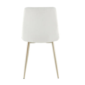 Light White Fabric Dining Chair - CL-DC17