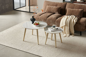 Light Luxury Sintered Stone Nesting Round Coffee Table - CL-CT27