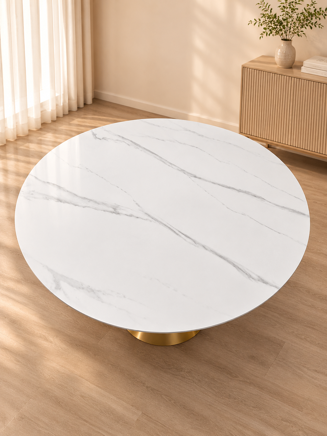 #685 Round Sintered Stone Dining Table