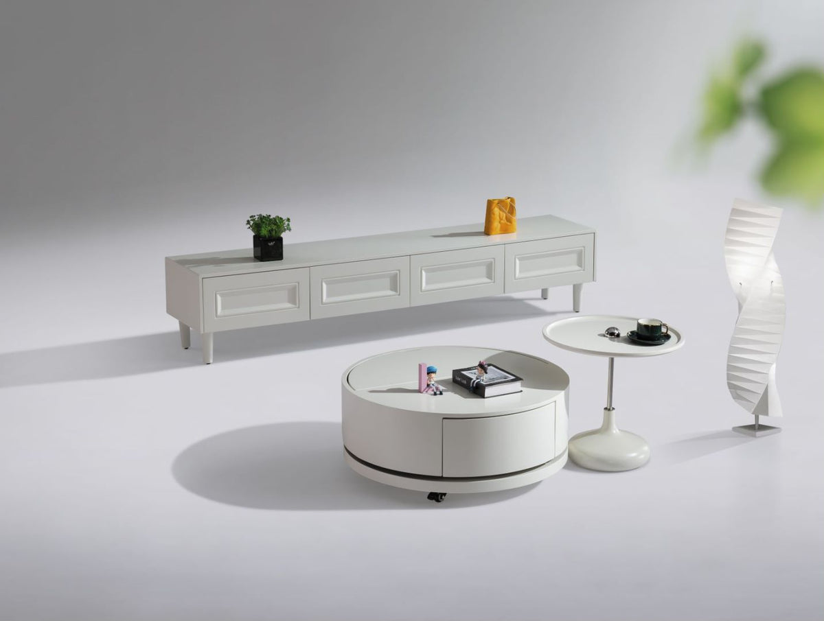 Modern Designs Dining Room Furniture  Dining White Color Table Set 4 Chairs
