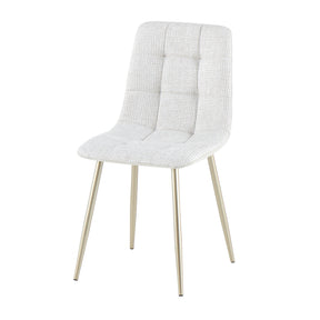 Light White Fabric Dining Chair - CL-DC17
