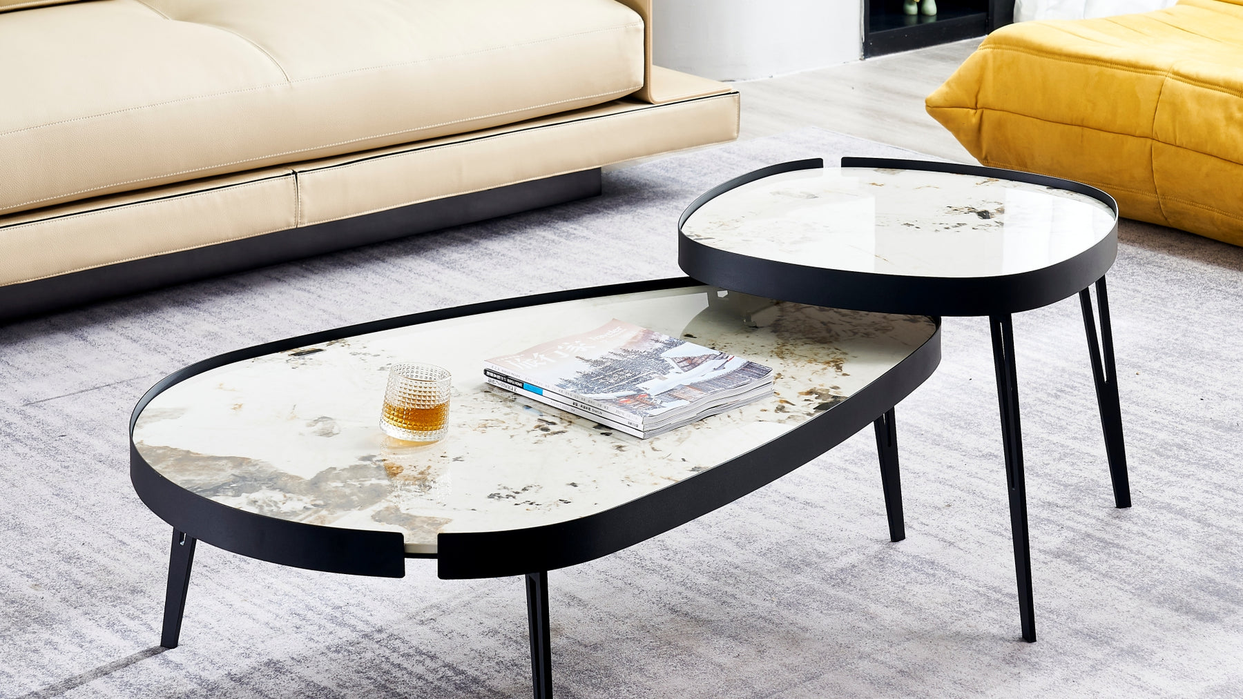 FS-E853 Black Sand Coffee Table
