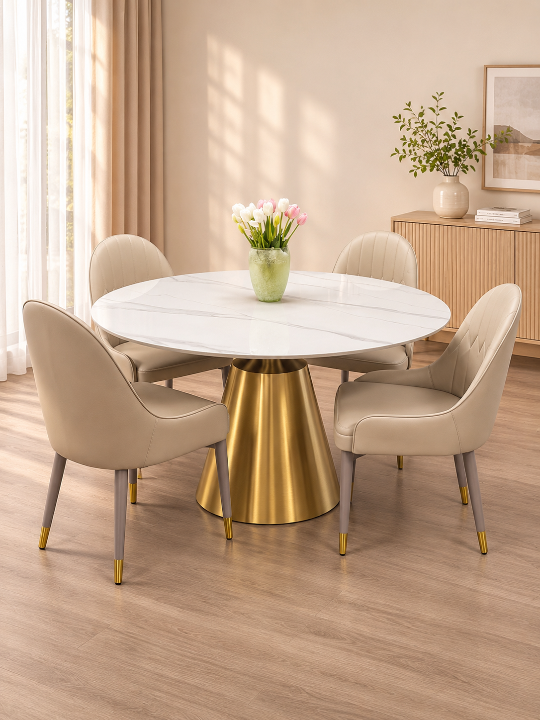 #685 Round Sintered Stone Dining Table