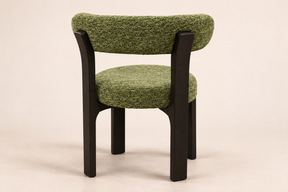 #Y9902 Dining Chair – Green & Beige Fabric