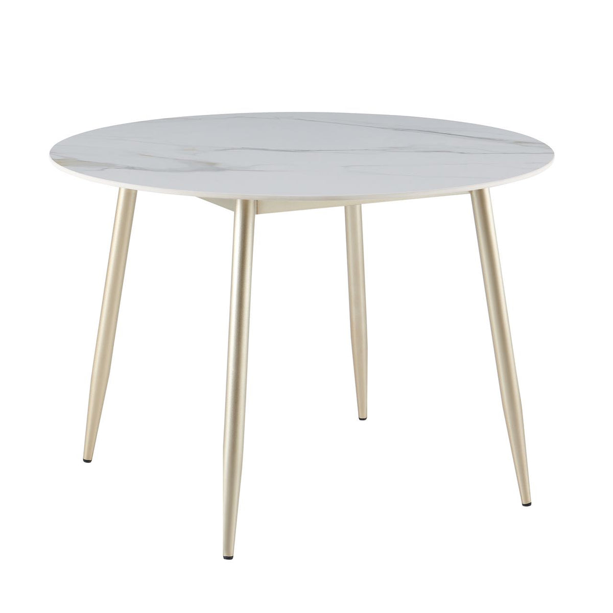 Light Luxury Round Sintered Stone Dining Table - CL-DT01-110