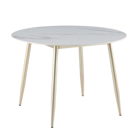Light Luxury Round Sintered Stone Dining Table - CL-DT01-110