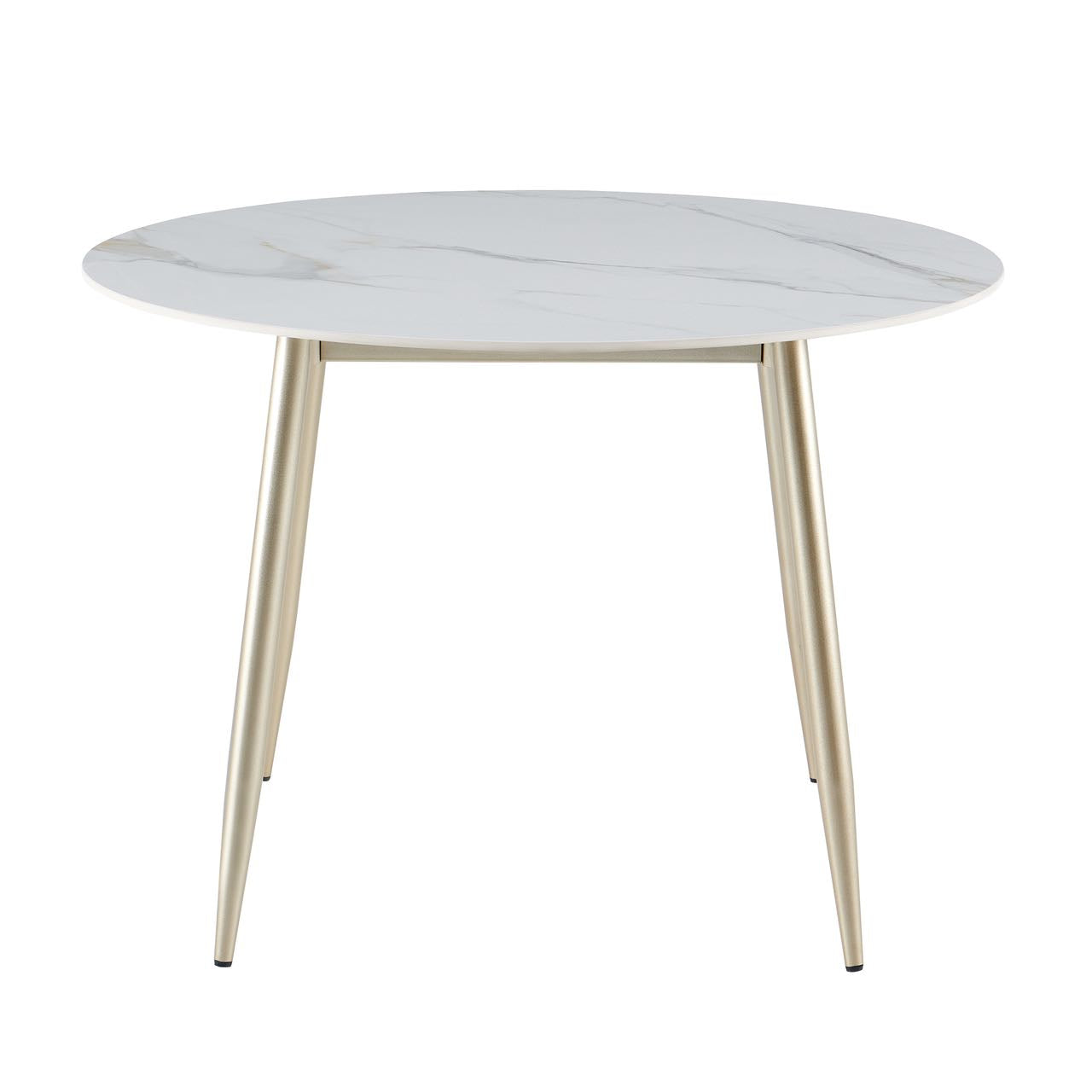 Light Luxury Round Sintered Stone Dining Table - CL-DT01-110