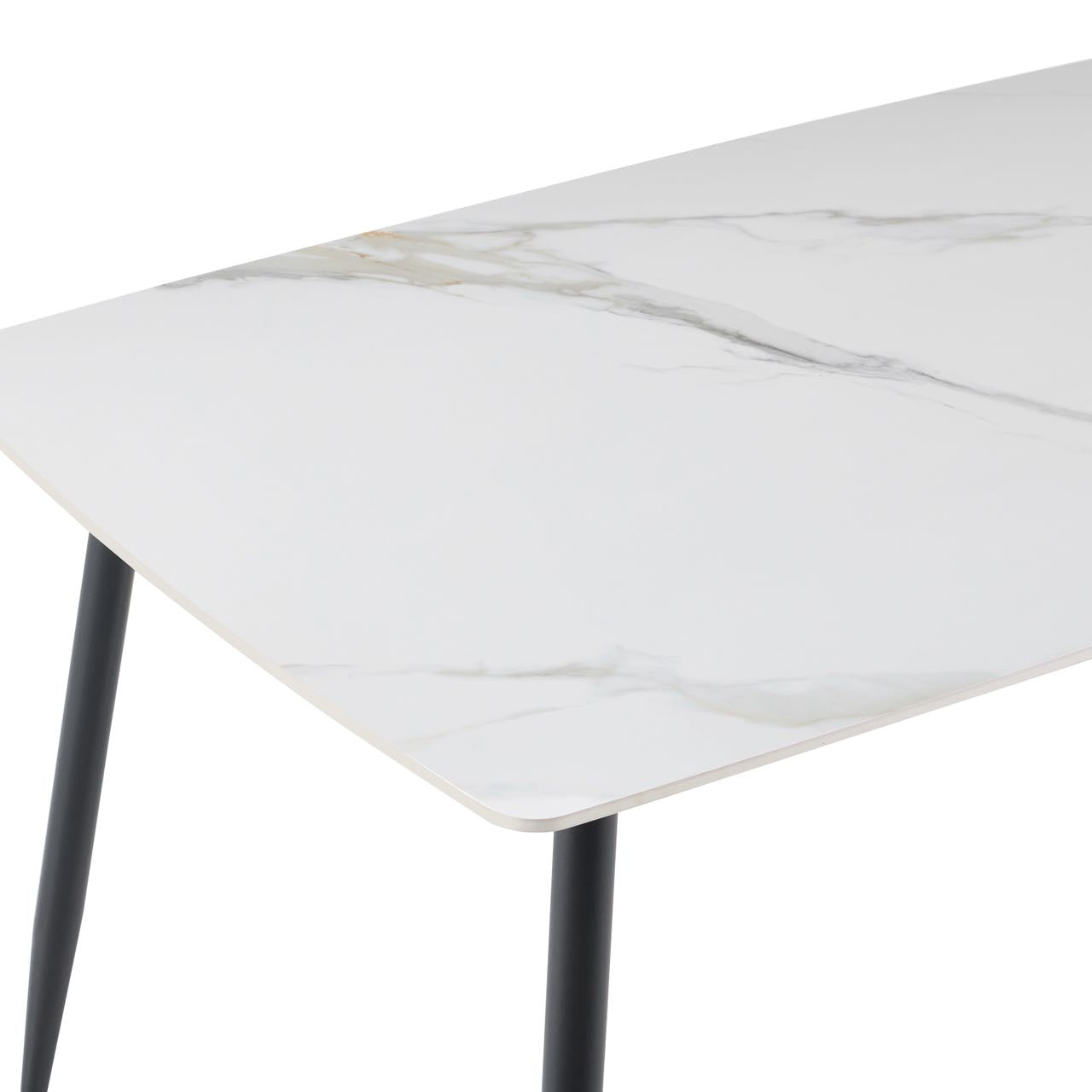 White Slate-Effect Dining Table - CL-DT01-150