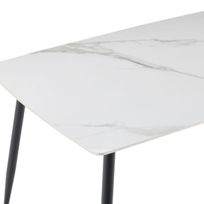 White Slate-Effect Dining Table - CL-DT01-150