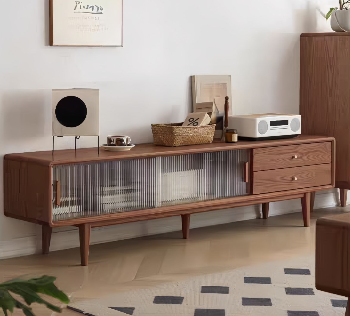 Glass Sliding Door TV Cabinet  YS-033103