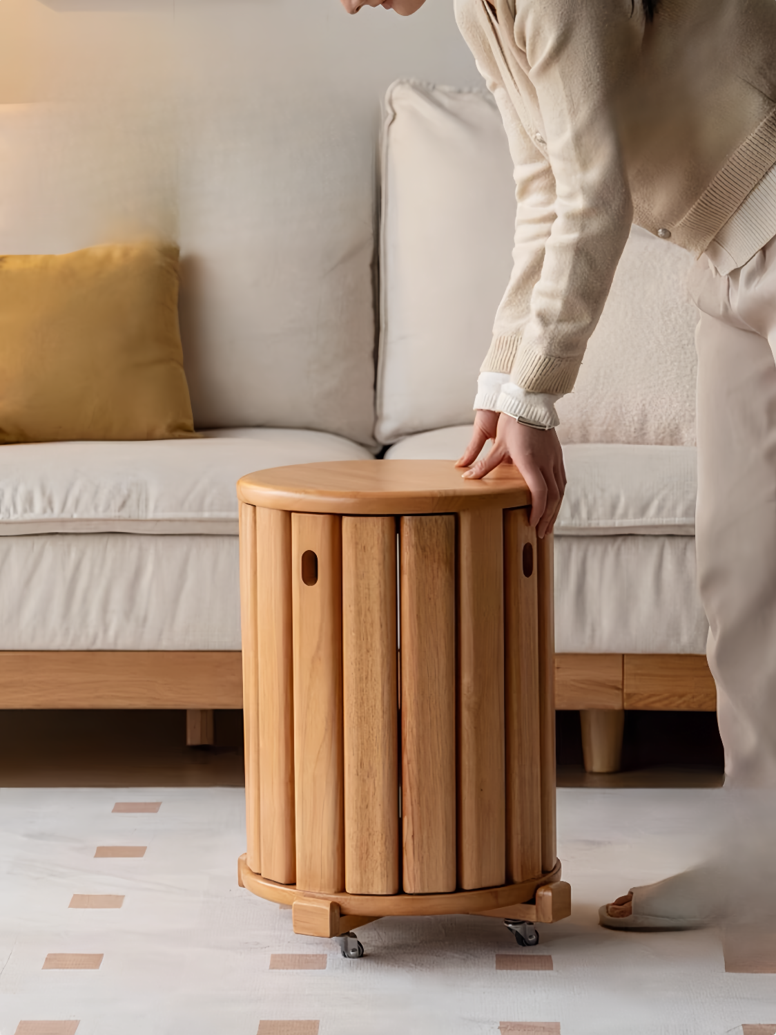 oak stacking stools YS-051604