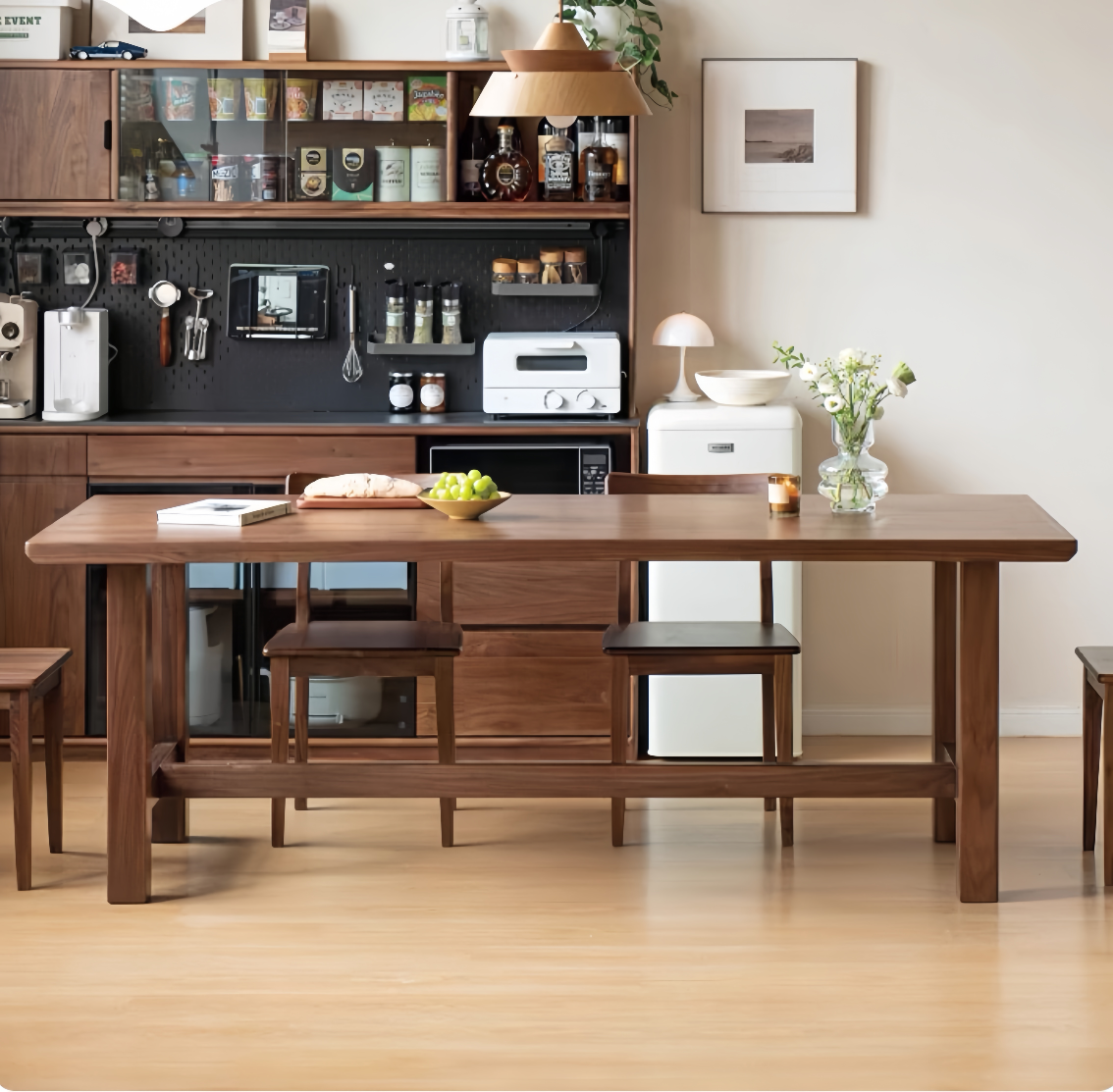 Nordic pure solid wood dining table YS-052207