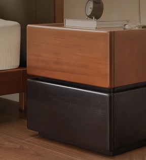 Mid-century style color-blocking bedside table YS-052907