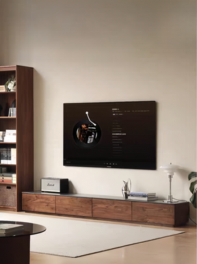 Black Walnut and Sintered Stone TV Stand YS-052908