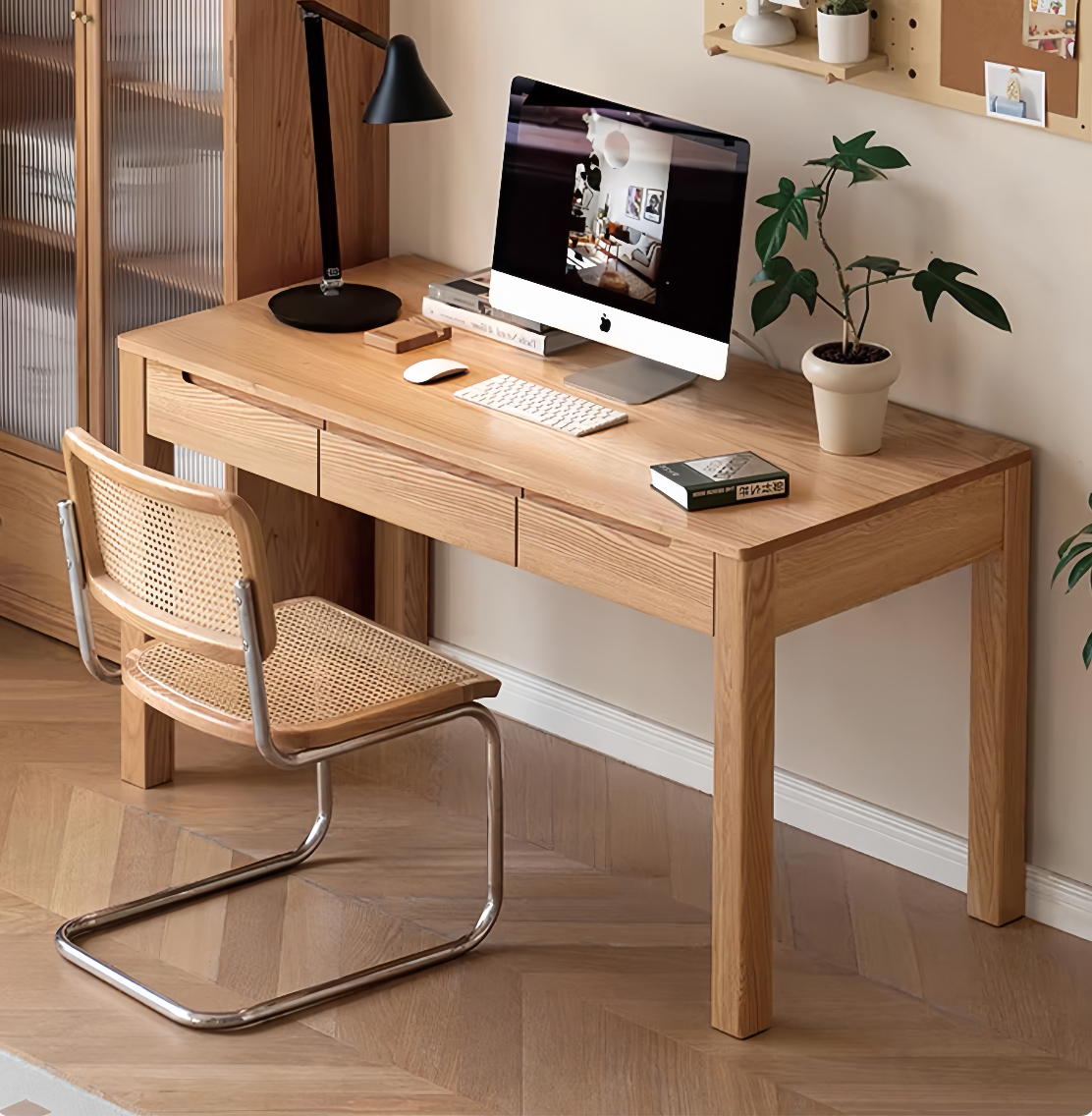Nordic minimalist oak desk FS-YS061162/061163