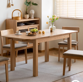 Solid wood extendable dining table FS-YS061164
