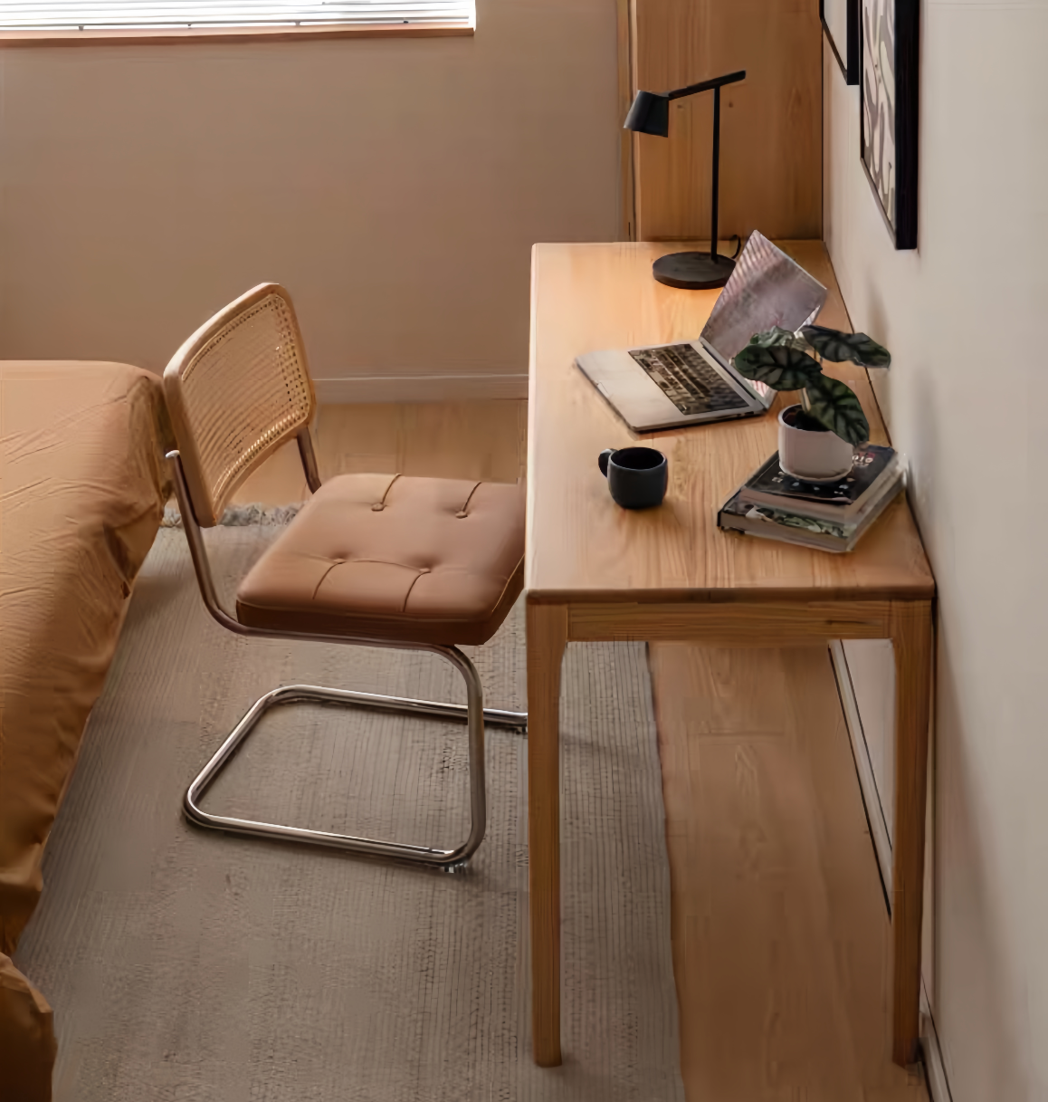 oak natural wood desk FS-YS061179/061180