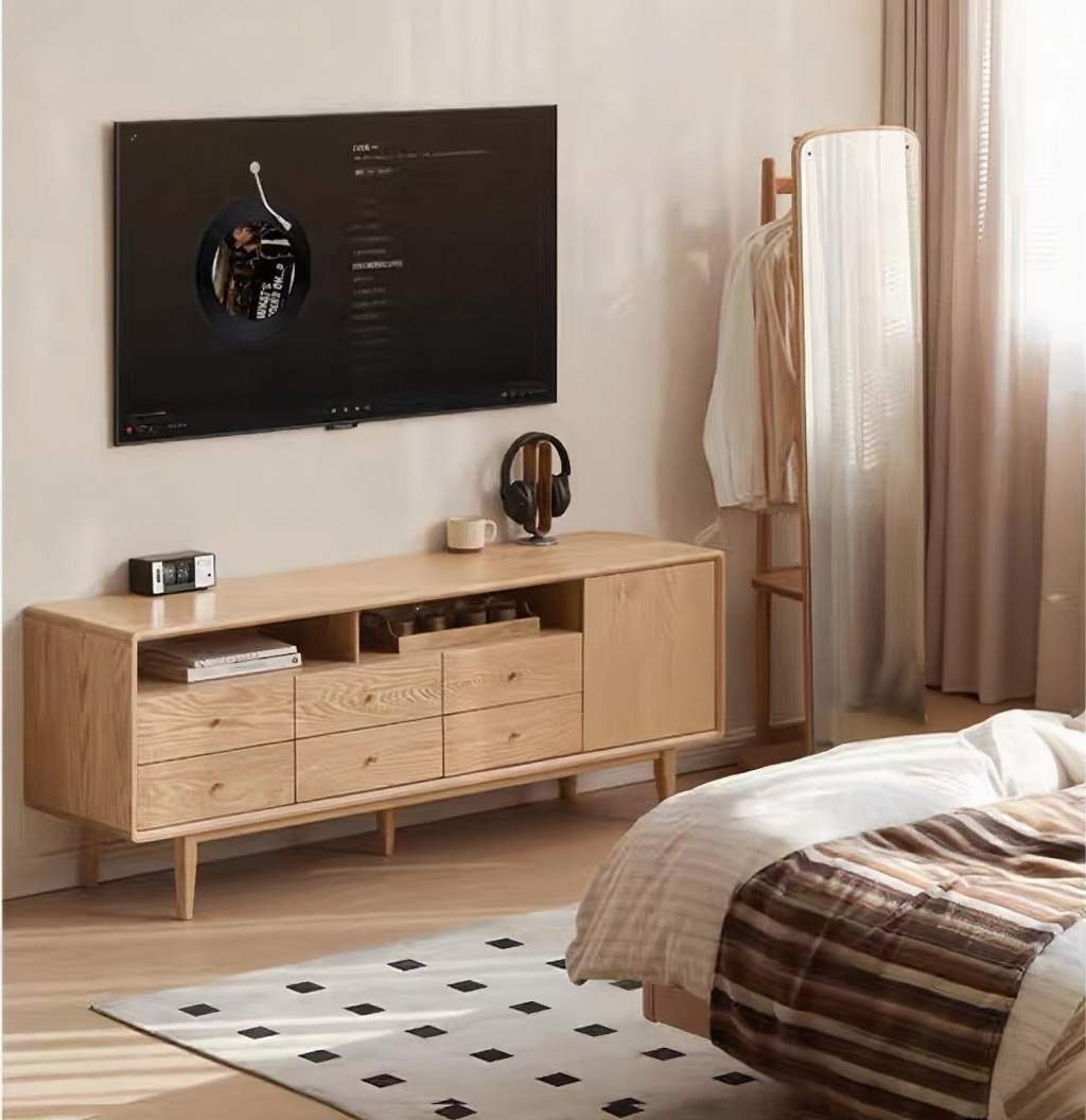 solid wood TV cabinet for both living room and bedroom FS-YS061172