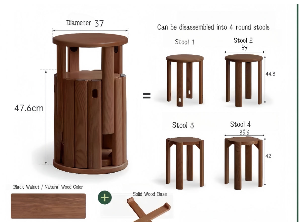 Black Walnut Stacking Stool YS-062013 pre-sale items