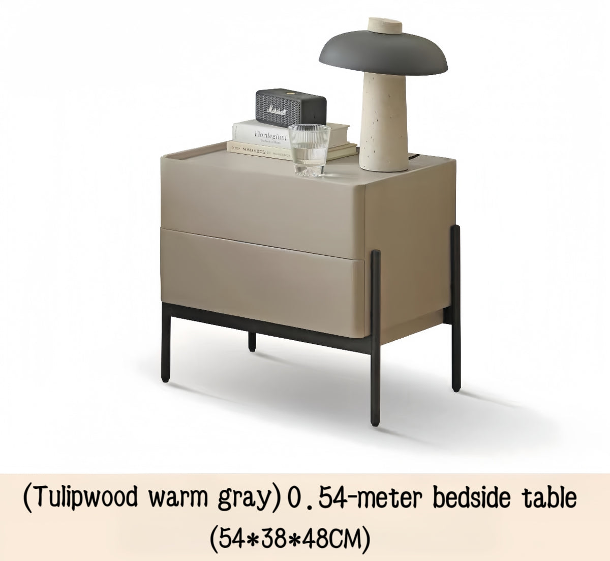Tulipwood warm gray bedside cabinet YS-051206