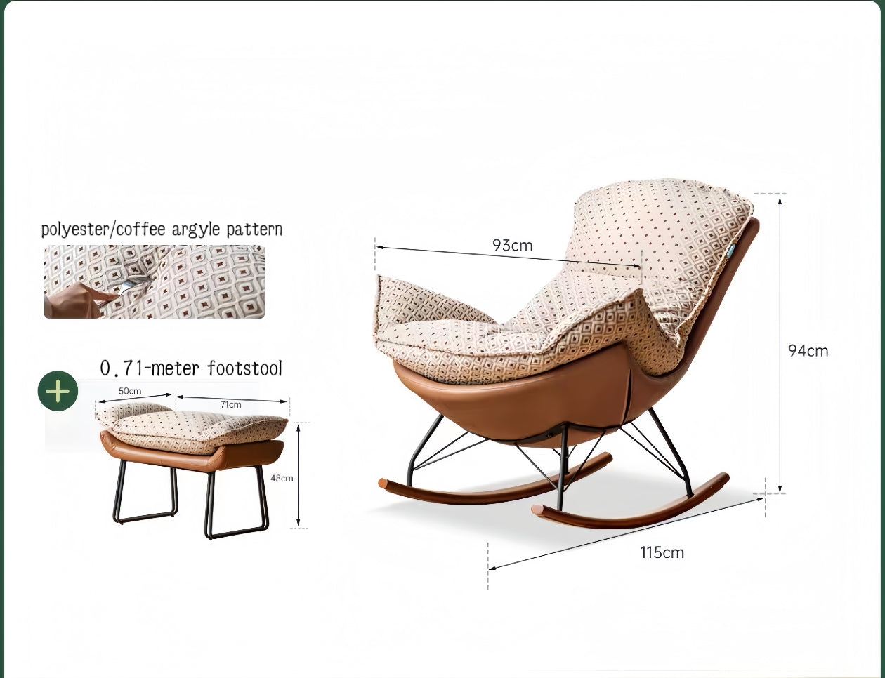 Fabric Rocking Chair YS-051601