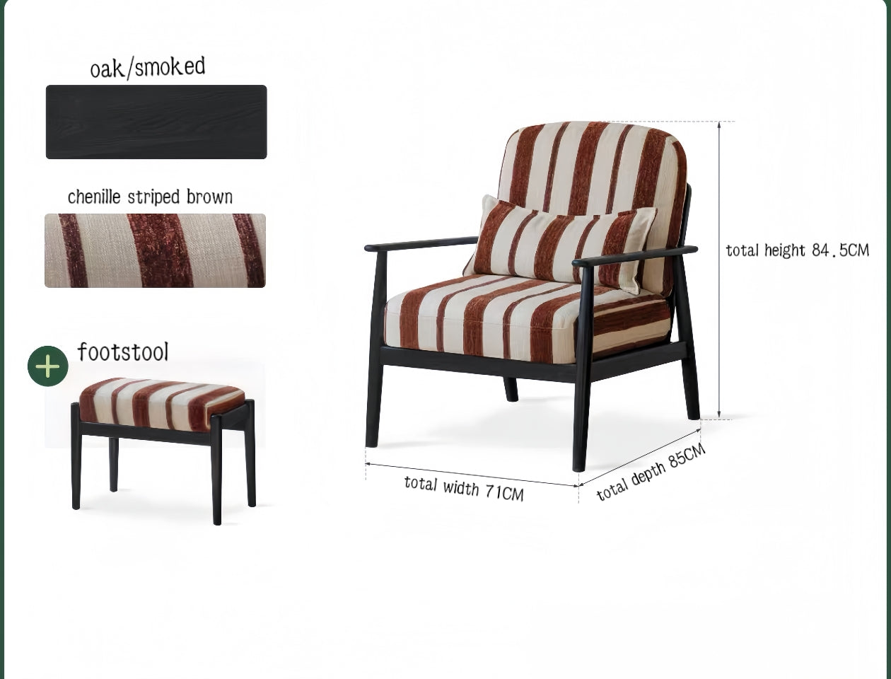 French retro solid wood sofa chair YS-051605