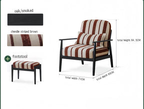 French retro solid wood sofa chair YS-051605