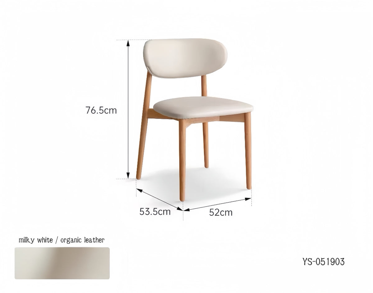 solid wood upholstered back dining chair YS-051903
