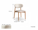 solid wood upholstered back dining chair YS-051903