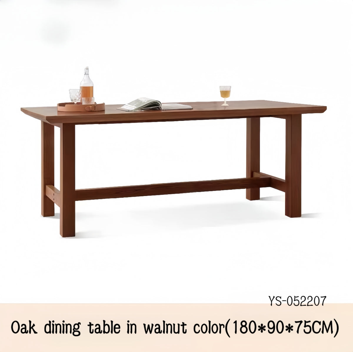 Nordic pure solid wood dining table YS-052207