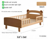 solid wood kid's bed with guardrails YS-052904
