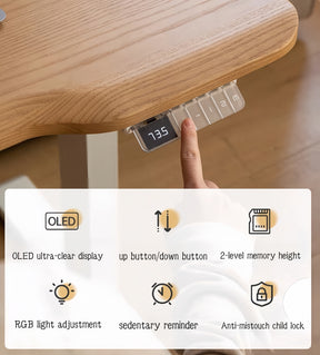 solid wood intelligent electric height-adjustable table YS-052914Y/052914H