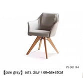 Rotatable leather backrest sofa chair YS-061144