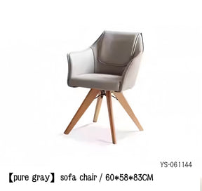 Rotatable leather backrest sofa chair YS-061144