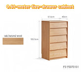 Oak five-drawer and six-drawer cabinets with slanted drawer fronts  FS-YS070101/YS0707102