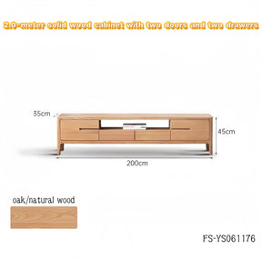 solid wood TV cabinet with two doors and two drawers  FS-YS061174/061175/061176/061177