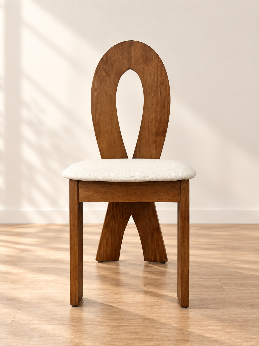 Y222 Cream Fabric Dining Chair