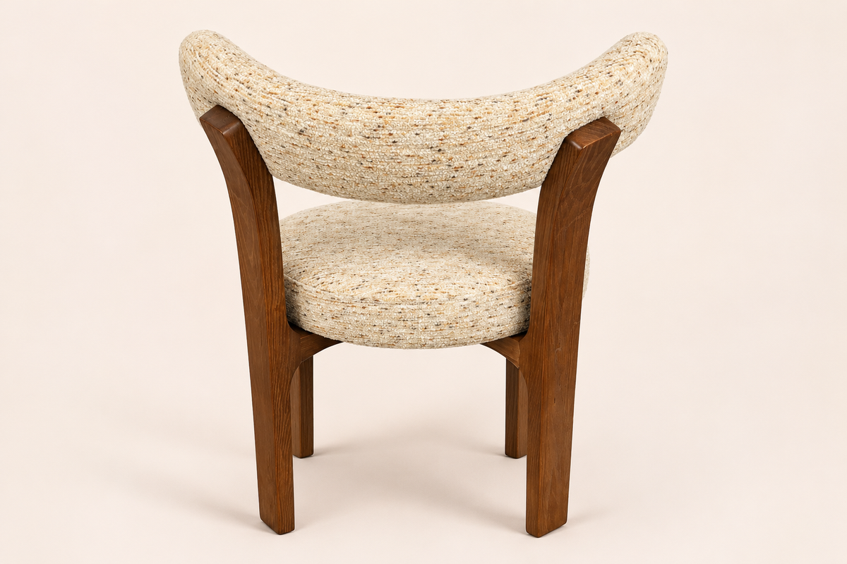#Y9902 Dining Chair – Green & Beige Fabric