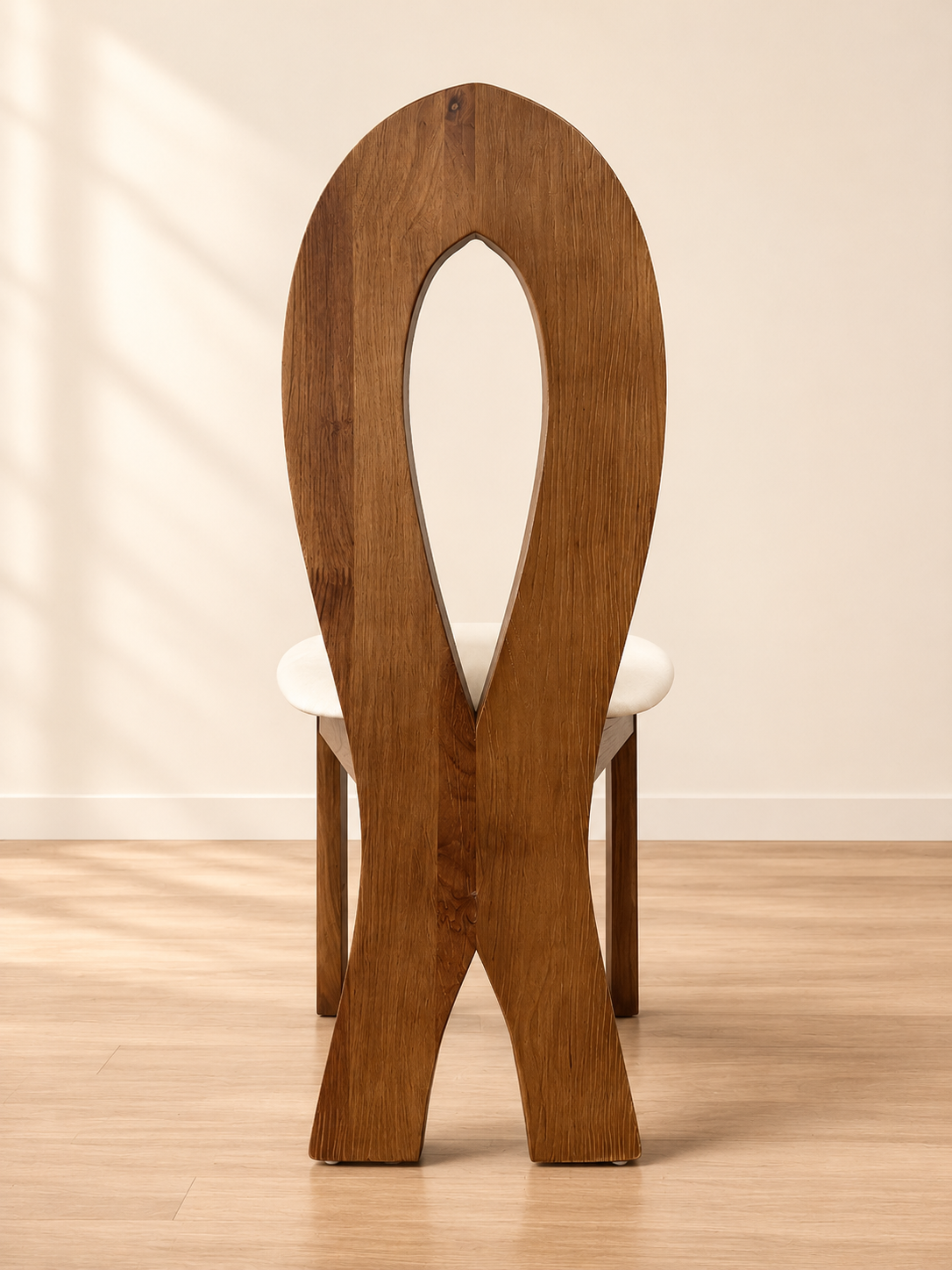 Y222 Cream Fabric Dining Chair