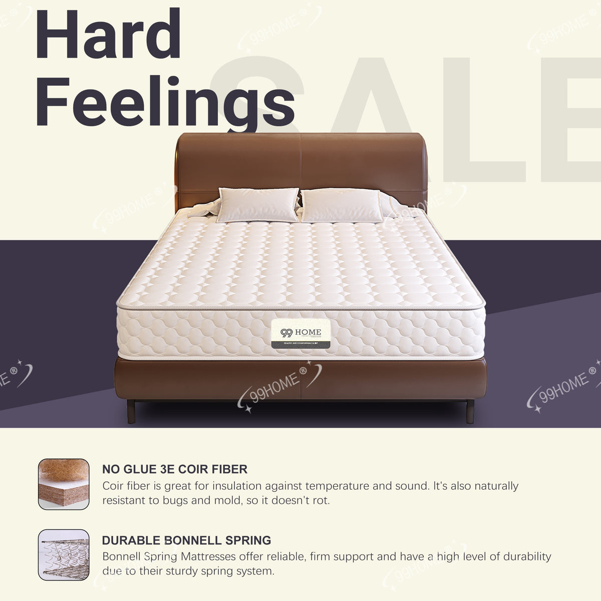 Zero-glue eco-friendly coconut palm mattress FS-Y81