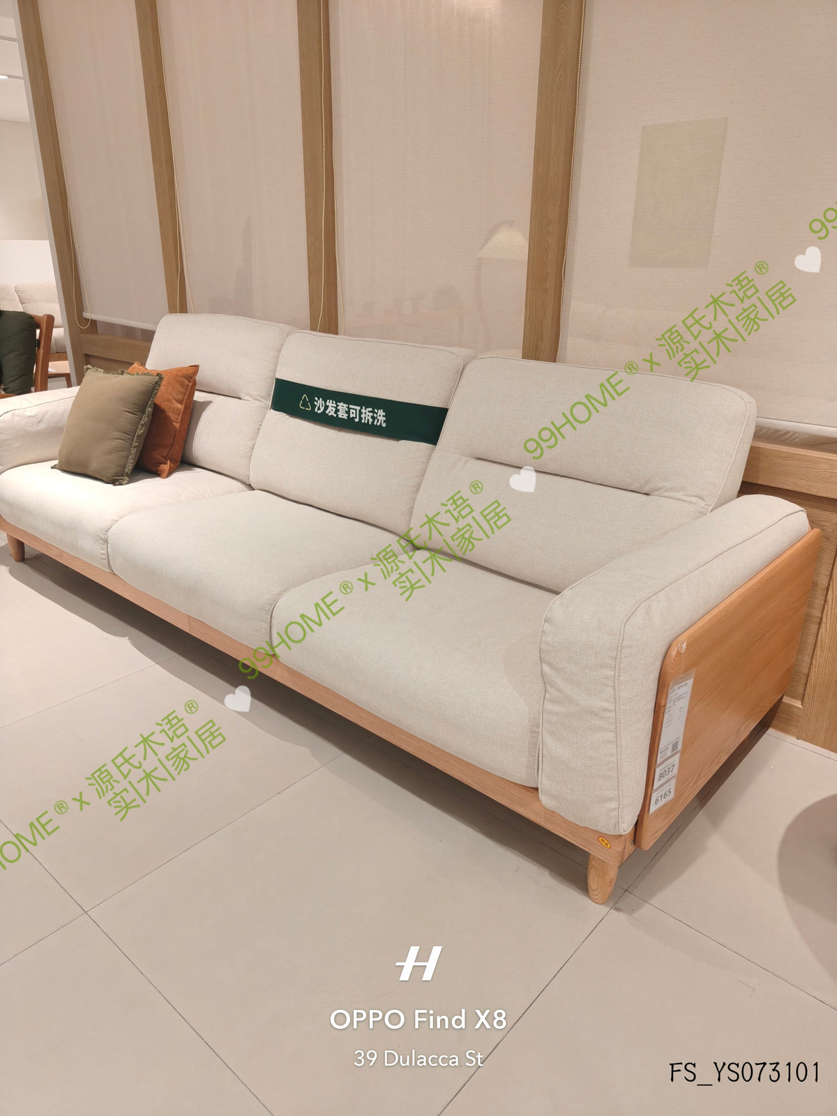 solid wood fabric sofa FS_YS0731016